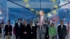EU Commissioner for Enlargement and European Neighborhood Policy Stefan Fuele speaks onstage during a visit to Chisinau, Moldova in May.
