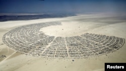 Burning Man з вышыні птушынага палёту ў 2017 годзе