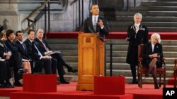 Președintele Barack Obama la Westminter Hall la Londra