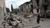 Gruzija - grad Gori posle bombardovanja od strane Rusije, 09. avgust 2008.