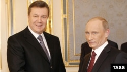 Președintele Ianukovici și premierul Putin la Kiev