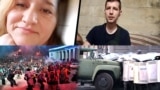 Фотоколаж: Галина та Андрій Коломійці, протести у Києві під час Євромайдану