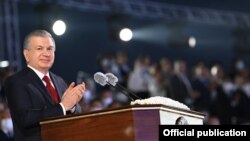 Mirziýoýew Özbegistanyň Garaşsyzlyk baýramçylygynda, 2021-nji ýylyň 31-nji sentýabry.