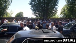 Տաքսու վարորդների ցույցը Գյումրիում, 22-ը հունիսի, 2012 թ.