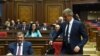 Премьер-министр Карен Карапетян и члены правительства в парламенте (архив)