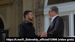 Владимир Зеленский и Кир Стармер в Ватикане, 26 апреля 2025 года