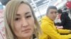 Kamshat Derbisalieva with her son Saken Talipov (file photo)