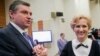 Леонид Слуцкий и Ирина Яровая в Думе