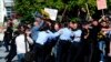Протест на новинарите во Скопје. октомври 2013.