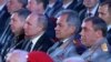 ГРУнун жетекчиси Игорь Костюков, президент Владимир Путин, коргоо министри Сергей Шойгу жана Башкы штабдын башчысы Валерий Герасимов (солдон оңго), Москва, 2-ноябрь 2018-жыл.