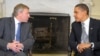 Barack Obama și secretarul general Nato Jaap de Hoop Scheffer 