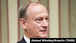 Russian Security Council Secretary Nikolai Patrushev attends the meeting in Sochi on August 22.