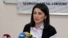 "ახალგაზრდა იურისტთა ასოციაციის" თავმჯდომარე თამარ ხიდაშელი.
