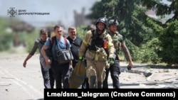 Rescuers working after a Russian attack on the Dnipropetrovsk region on June 24, 2025. Three days later, another attack on the region killed four people.