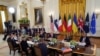 Палітычныя лідэры Эўропы, ЗША і Ўкраіны на перамовах у Вашынгтоне 18 жніўня 2025 году
