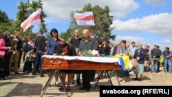 На пахаваньні Алеся Чаркашына, 3 верасьня 2015 году