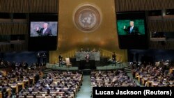 Donald Trump la tribuna ONU