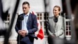 Премьер-министры Гренландии и Дании Йенс-Фредерик Нильсен и Метте Фредериксен 