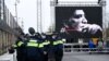 Сцена на акции сторонников Саакашвили у руставской тюрьмы