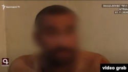 Armenia - Yusef al-Haji, a Syrian man captured during fighting in Nagorno-Karbaakh, is shown on Armenian television, November 3, 2020
