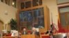 Посол України в Чехії Іван Грицак виступає на відкритті конференції 