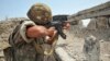 Nagorno-Karabakh -- An Armenian soldier on frontline duty in the Martakert district, 20Jul2012.