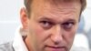Russian blogger and activist Aleksei Navalny at RFE/RL's Moscow studio on May 12
