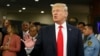 Preşedintele Statelor Unite Donald Trump discută cu jurnaliştii la intrarea în sediul central al Naţiunilor Unite de la New York