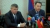 Միխայիլ Ամելյանովիչն ու Կարեն Ճշմարիտյանը մամուլի ասուլիսում: 16-ը փետրվարի, 2016 թ․