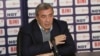 Armenia - Ruben Hayrapetian, chairman of the Football Federation of Armenia, speaks at a news conference in Yerevan, 12Jan2018.