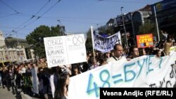 Protesti studenata i policije u Srbiji, 20. oktobar 2011