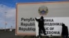 Changing the signs at Bogorodica on the North Macedonia-Greece border. 