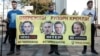 Під час акції біля Верховної Ради України «Обережно! Рупори Кремля!» Київ, 21 вересня 2018 року