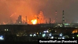Наслідки удару Сил оборони України по Рязанській нафтопереробній компанії в Росії, завданого у ніч на 26 січня 2024 року