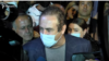 Prosperous Armenia Party leader Gagik Tsarukian speaks to the media after being released on October 22.
