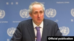 Stephane Dujarric, spokesman for United Nations Secretary-General Antonio Guterres
