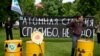 Пікет у ВІльні супраць Астравецкай АЭС
