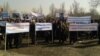 Камактагы депутат Келдибековдун тарапкерлеринин митинги. Бишкек, 12-март, 2014.