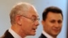 Претседателот на Европскиот Совет Херман Ван Ромпуј и премиерот Никола Груевски 